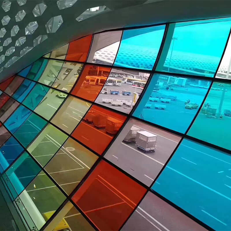Blue Light Protection Coating 2mil Colorful Blue Light Blocking Privacy Protection Building Window Tint