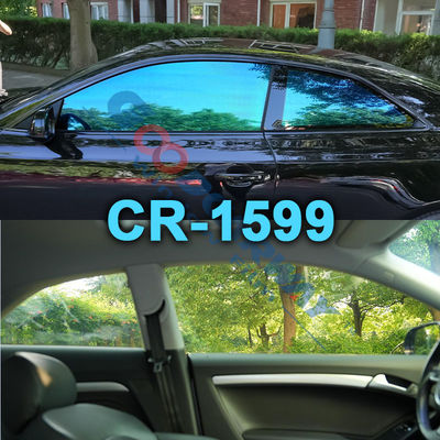 CR-1599 Blue Chameleon Window Film | 15% VLT, 99% UV Block & 99% IRR High Privacy Car Tint